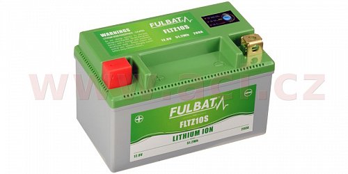 lithiová baterie  LiFePO4  FULBAT  12V, 4Ah, 280A, hmotnost 0,7 kg, 150x87x93 mm nahrazuje typy: (CTZ10S-BS)